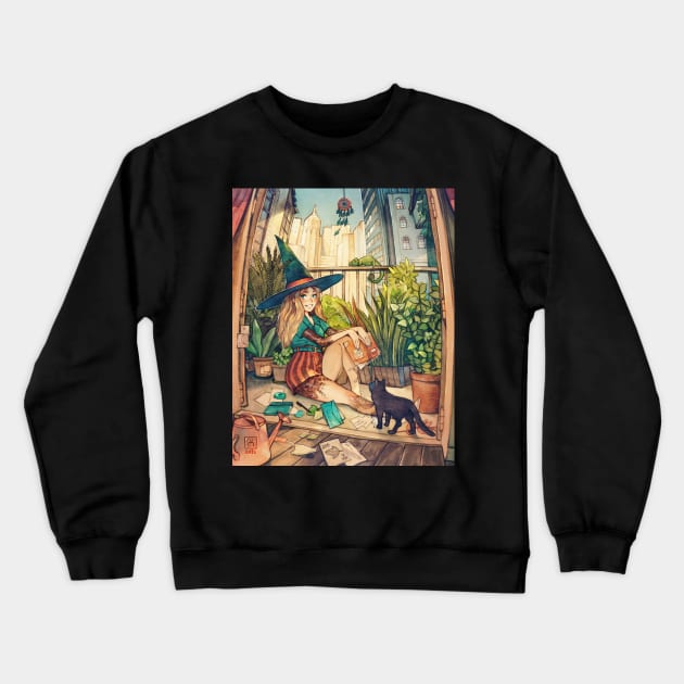 Balcony Crewneck Sweatshirt by SimzArt